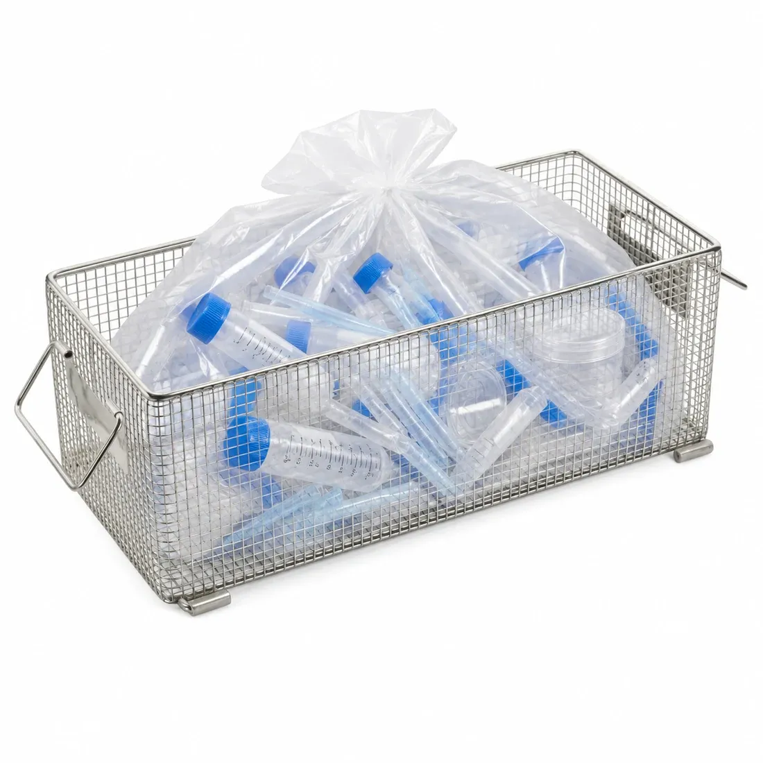 Laboratory waste in disposal bags